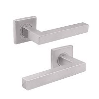 Ручки на розеті SHERLOCK SH 2033 нержавіюча сталь матова